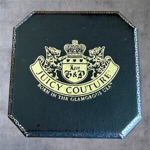 Juicy Couture Vtg Charm Box Brown Gold Crest Octagon Jewelry Case Y2K Nordstrom